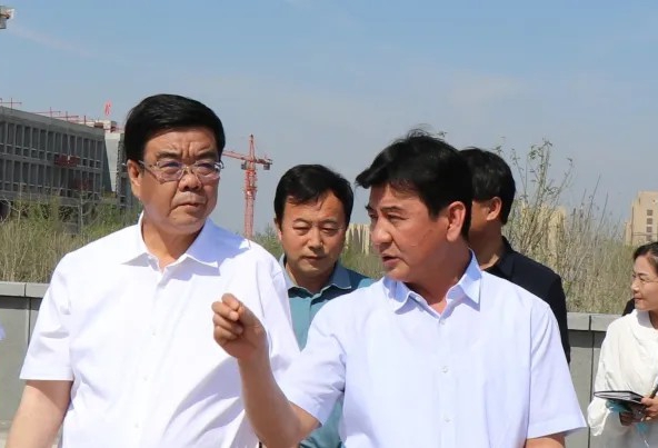 晉中市委書記在山西建投承建的山西職教港項(xiàng)目調(diào)研