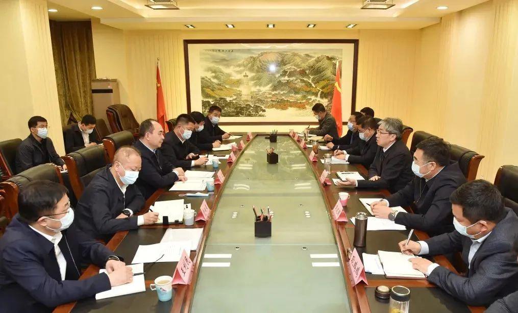 孫波與忻州市委書記朱曉東舉行工作會(huì)談